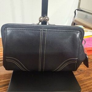 Coach Soho Black Leather Wallet